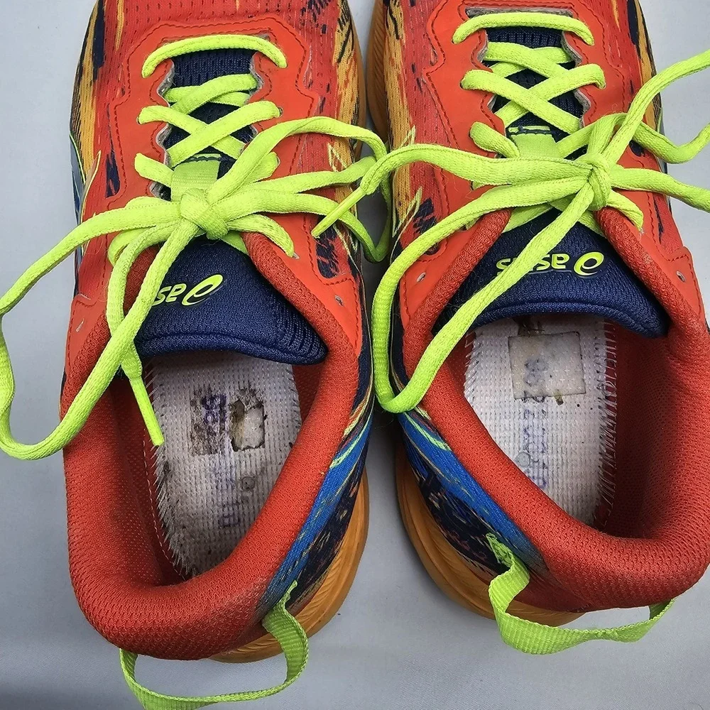 ASICS Noosa Tri 13 Running Shoes Mens Size 7 Orange Blue Yellow Athletic Sneaker
